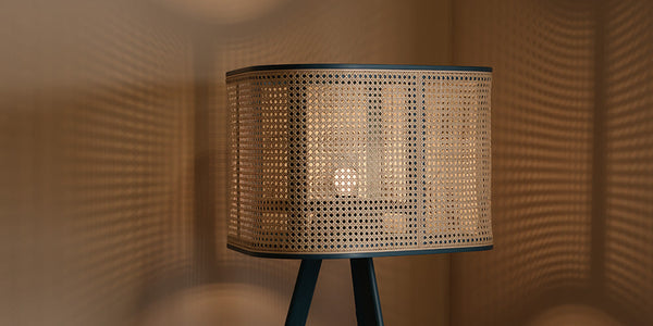 Cane Floor Lamp