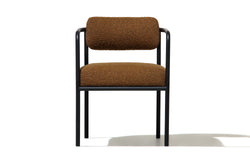 Lisbon Dining Chair - Light Brown Leather / Stainless Steel
