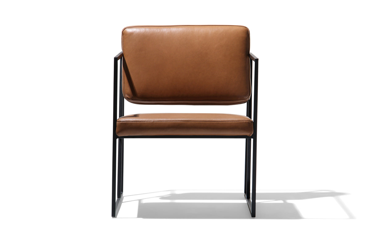 Bauhaus Occasional Chair - Light Brown Leather Image 2