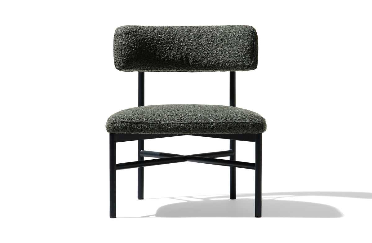 Yarra Occasional Chair - Green Boucle / Black Metal Image 2