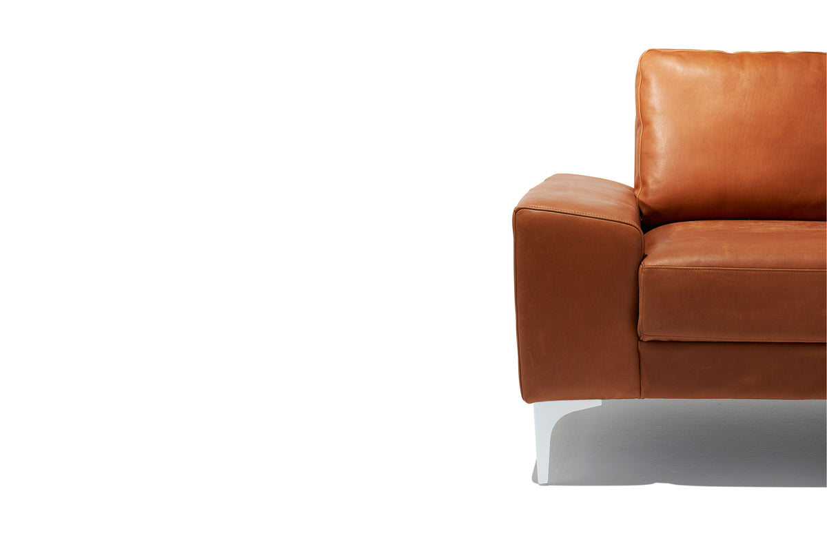 Fable Lounge Chair - Brown Leather Image 2