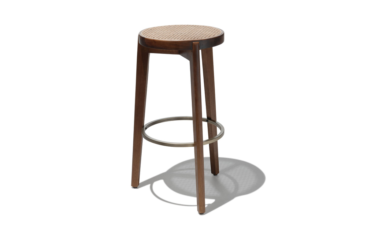 Compass Round Bar Stool - Natural Rattan Image 2