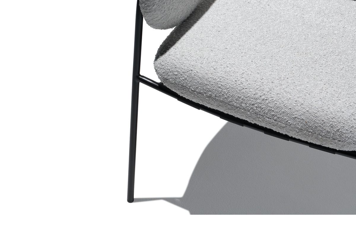 Nova Boucle Dining Chair - White Image 2