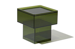 Capsule Side Table - Brown Acrylic
