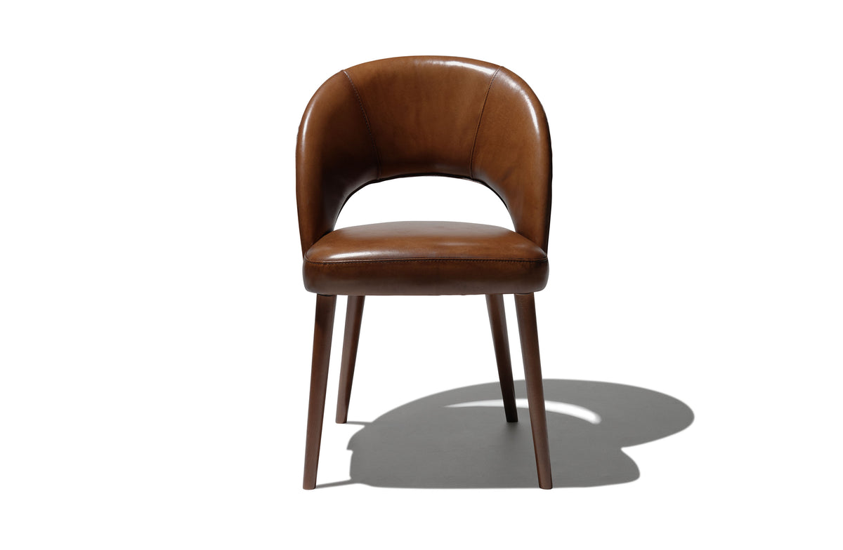 Dex Dining Chair - Light Brown Leather Image 1