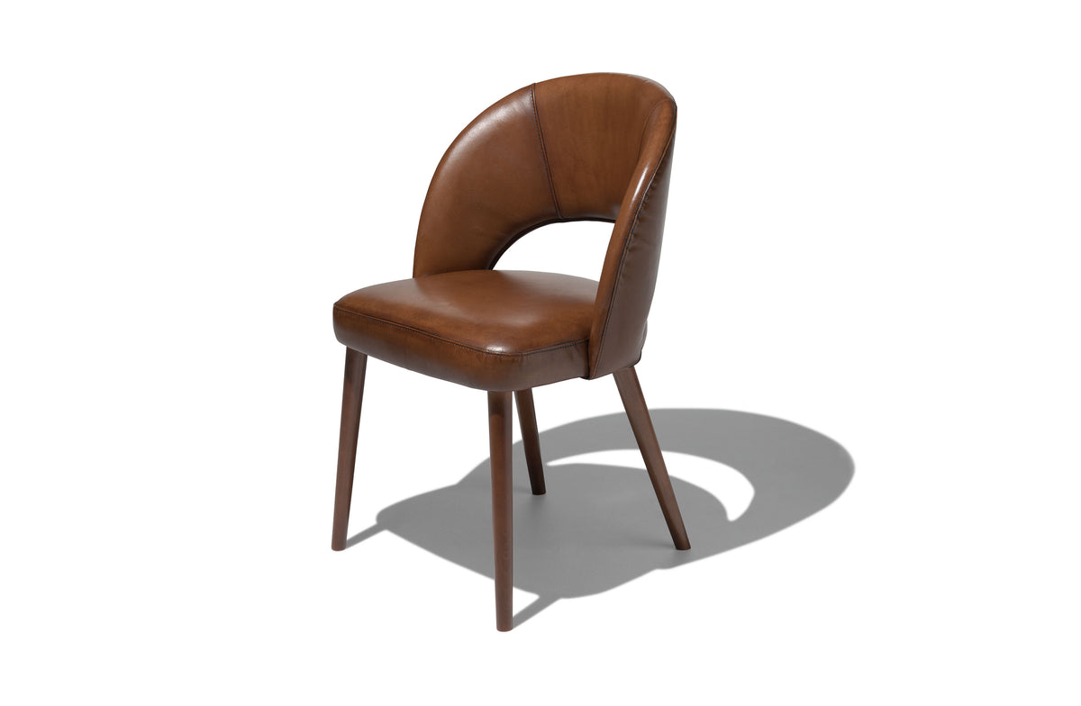 Dex Dining Chair - Light Brown Leather Image 2