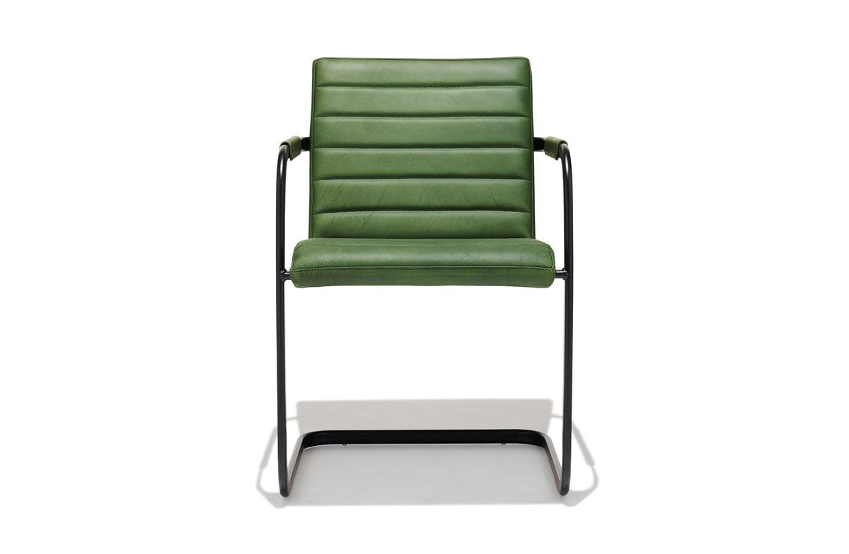 Sable Leather Armchair - Matte Ocean Leather Image 1
