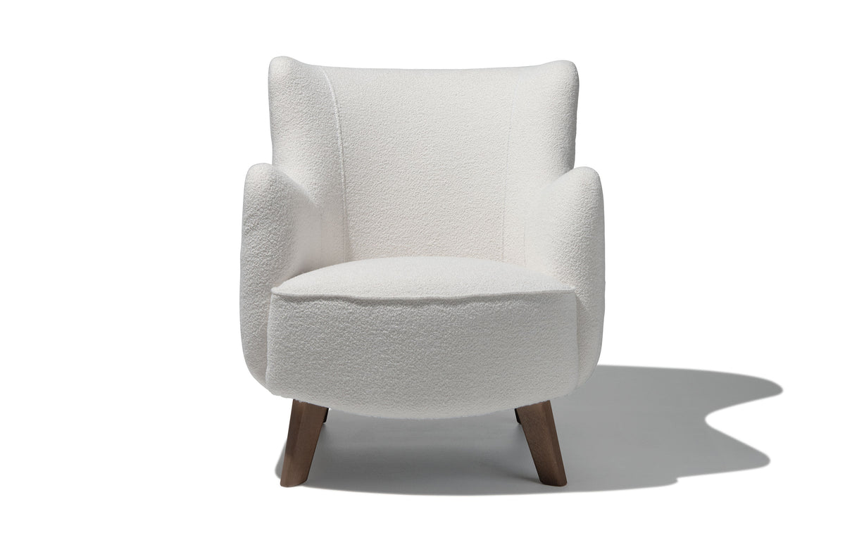 Yvette Lounge Chair - Ivory Boucle Image 1