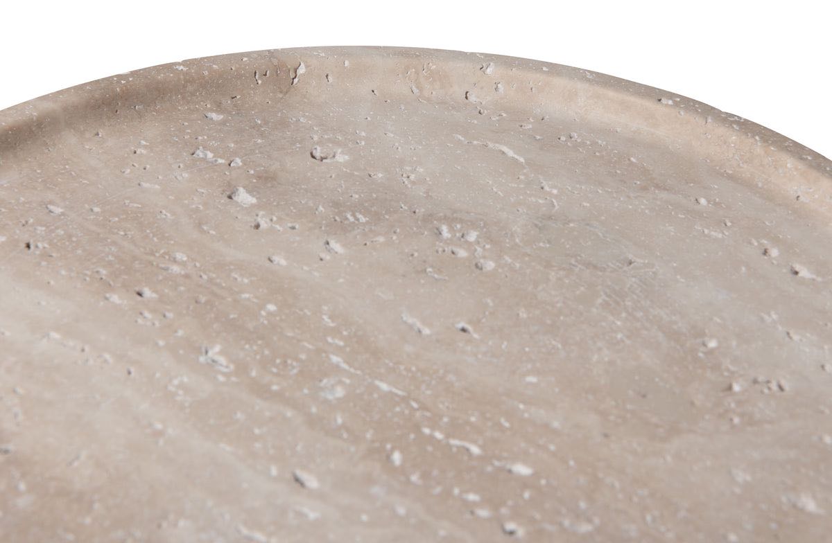 Travertine Round Tray -  Image 2